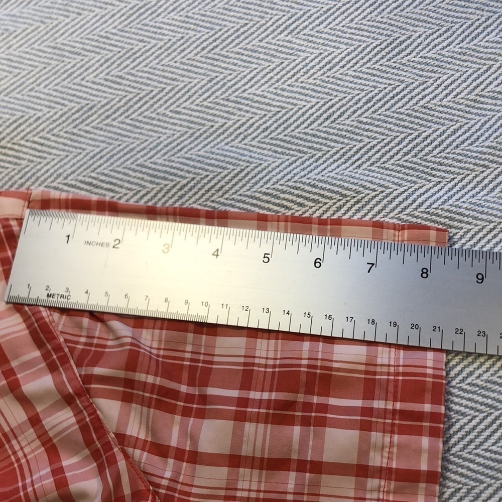 EDDIE  BAUER  2XL short sleeve Vented sides Pockets Bust Darts shirt. Cooling. - Picture 12 of 15